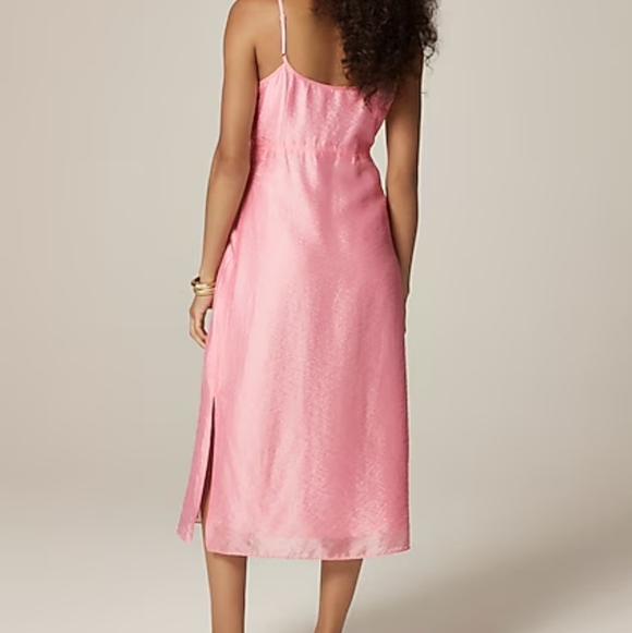 J. Crew Collection Pink Natasha Slip Dress in Organza (Frosted Peony) - Picture 3 of 13